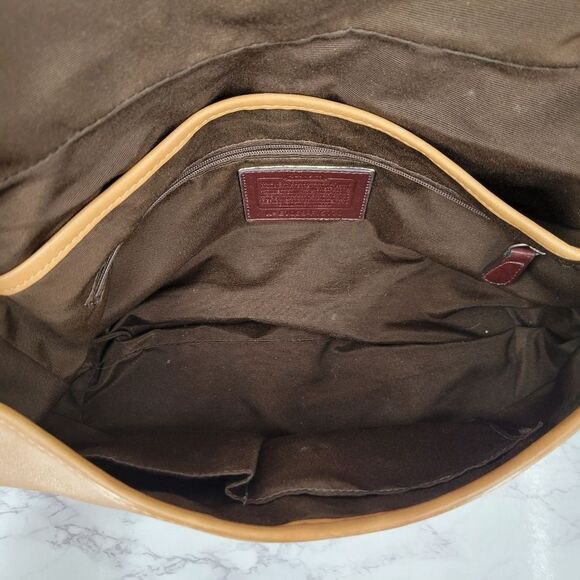 Coach Legacy Leather Turnlock Convertible Purse Tan F15170 Crossbody Shoulder - Picture 4 of 16